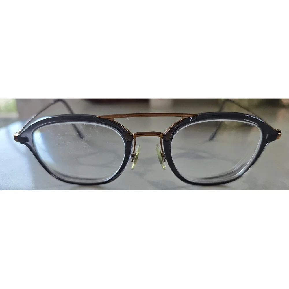 Ray-Ban RBRX 7098 5633 Eyeglasses Clear‎ Lens Gray On Bronze Pre-owned